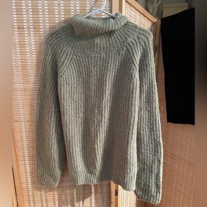 Cozy Avocado Cowlneck Sweater